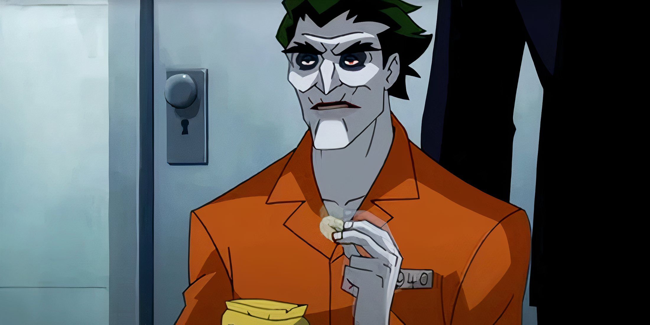 joker in prison in Batman: Under the redhood