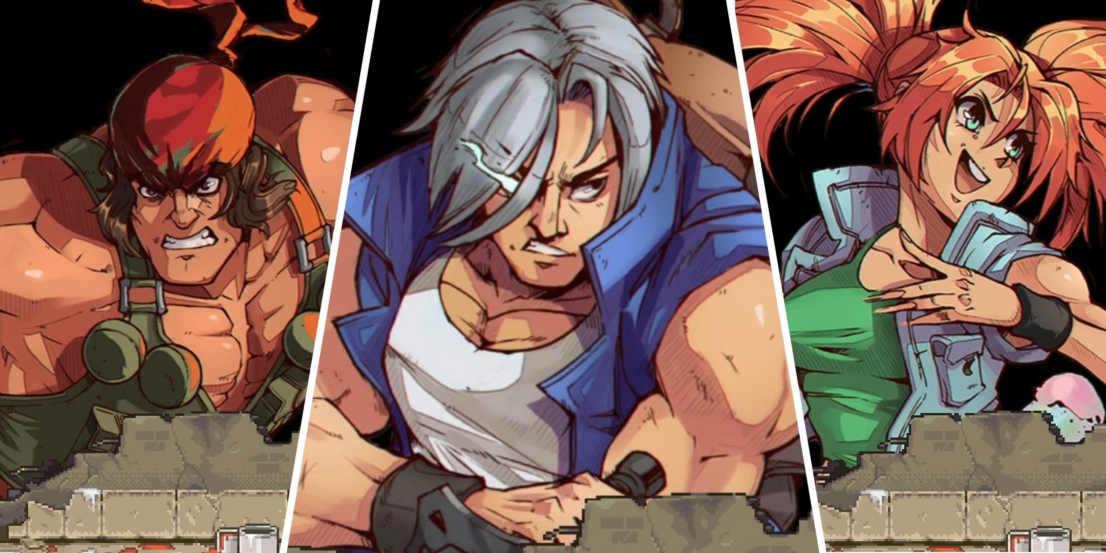 Ralf, Trevor, And Nadia Illustrations In Metal Slug Tactics.