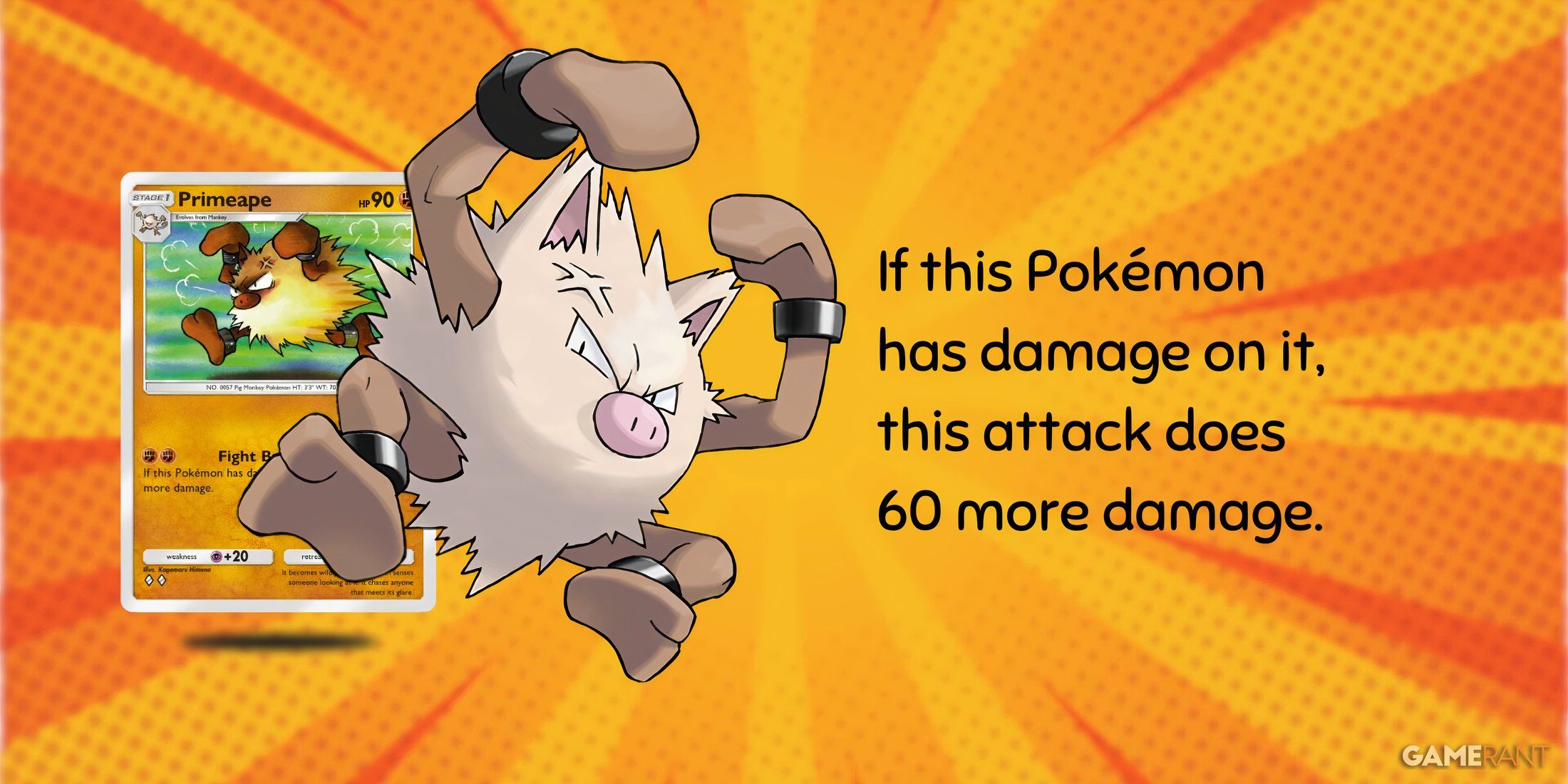 the ability of primeape in pokemon trading card game pocket.