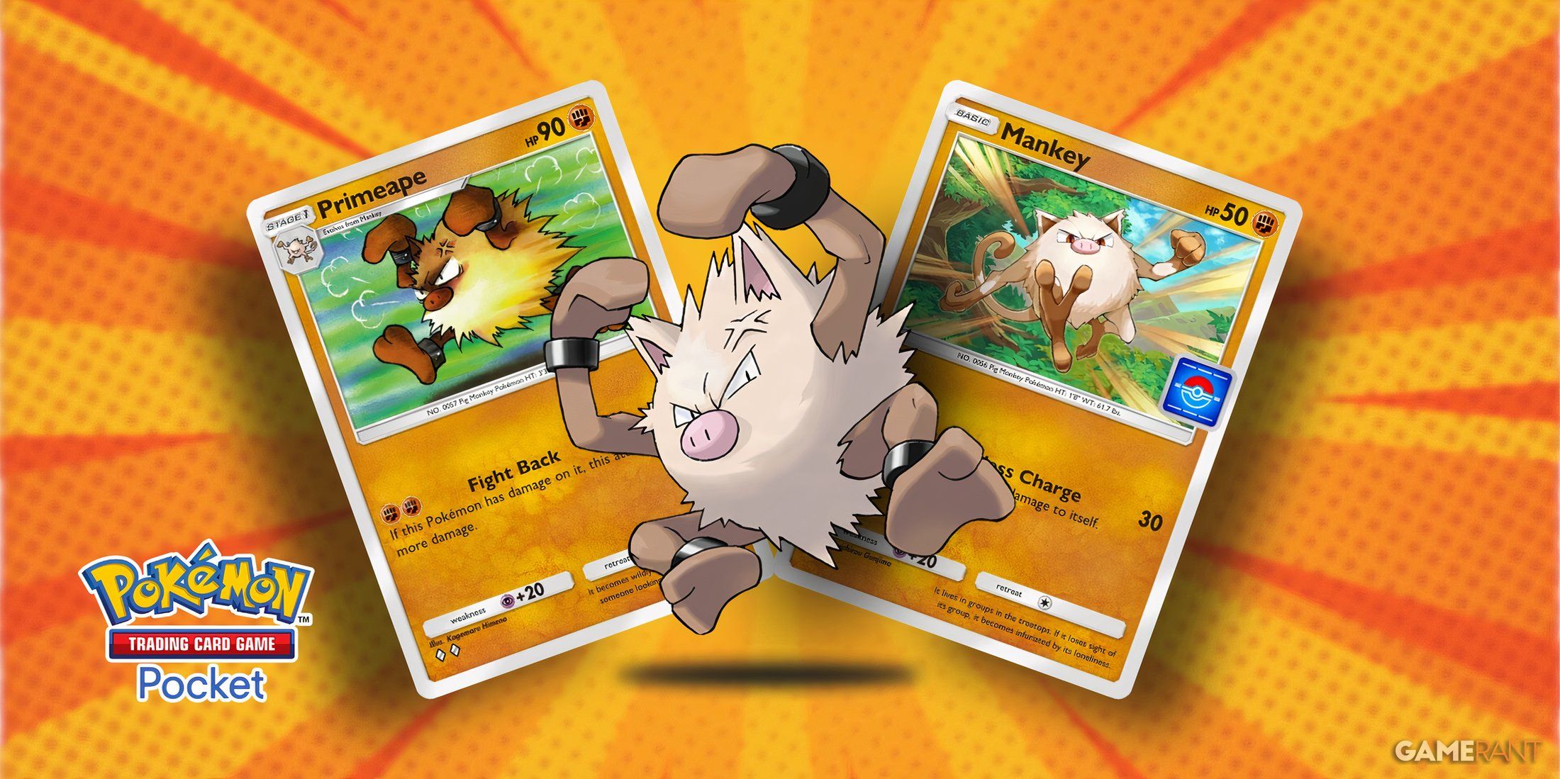 primeape and mankey cards in pokemon tcg pocket.