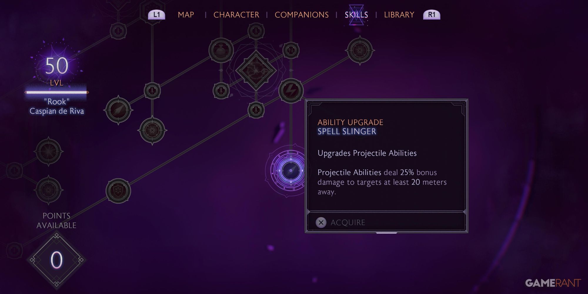 Spell Slinger ability upgrade in Dragon Age: The Veilguard