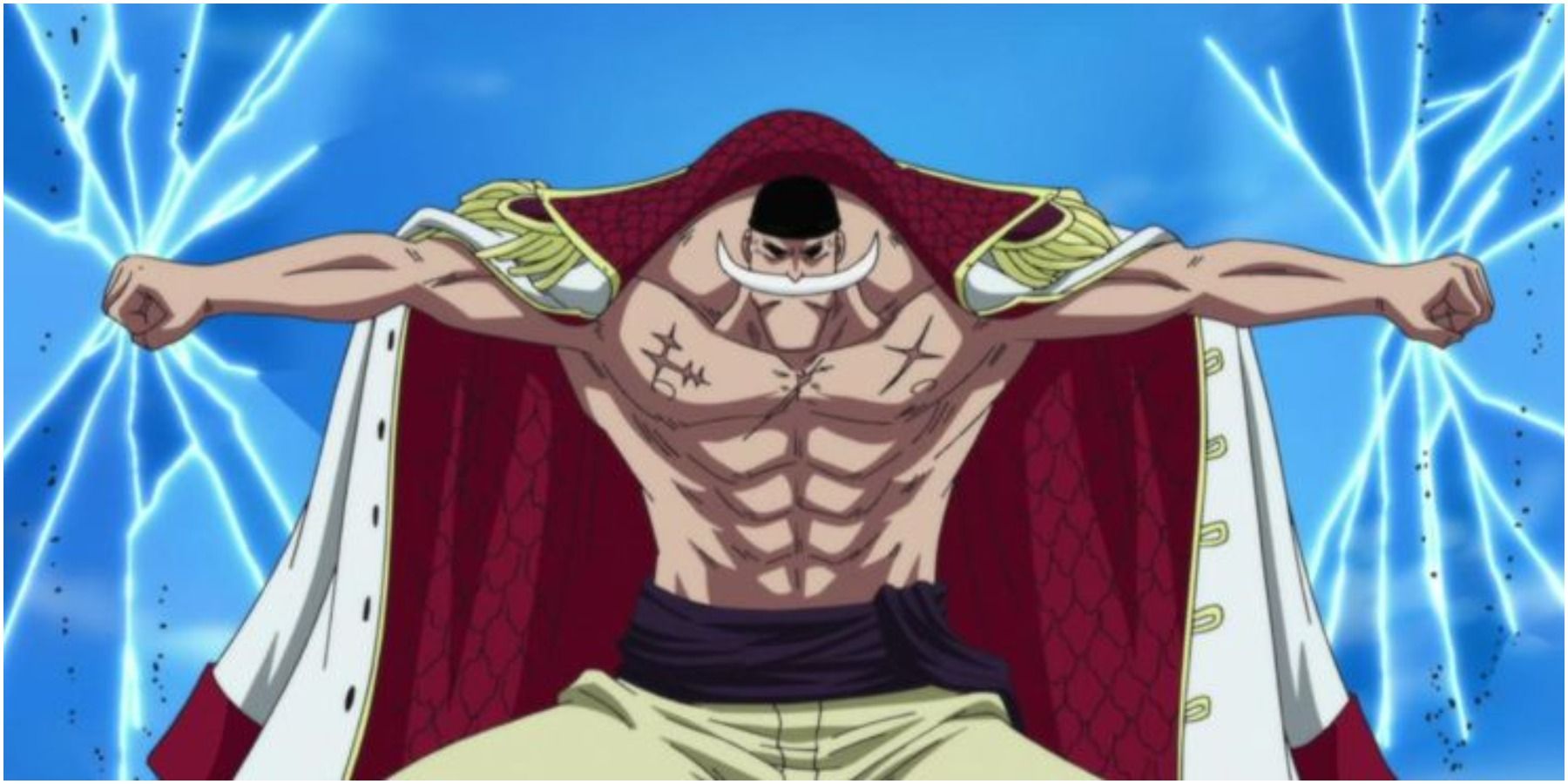 One Piece Whitebeard Causing Tremors Through The Air