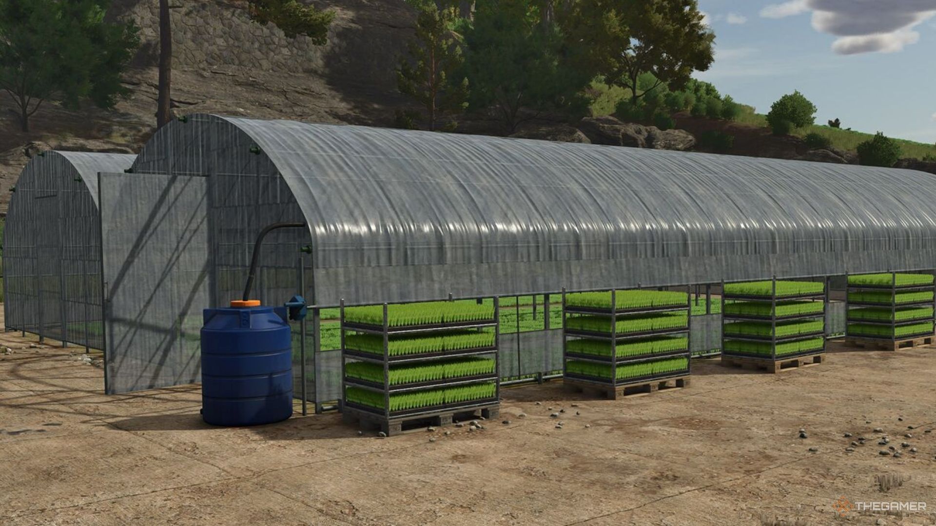 An image of a Rice Greenhouse in Farming Simulator 25.