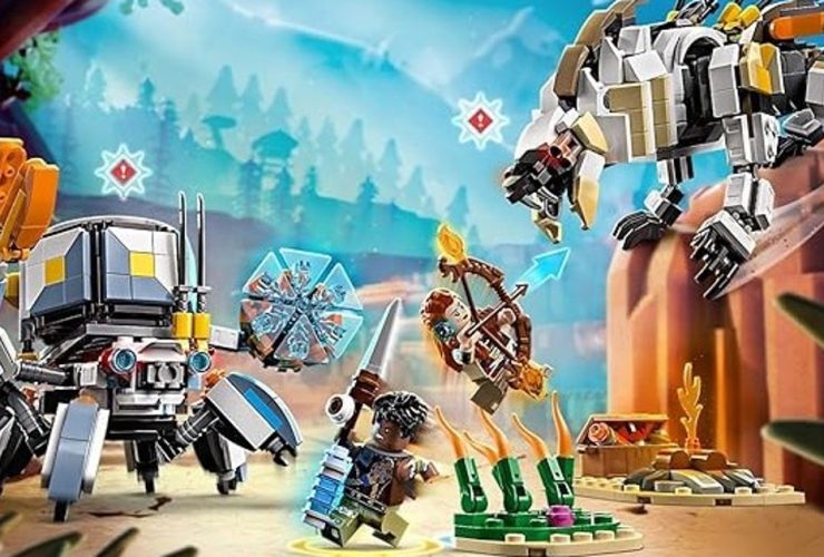 Physical Lego Horizon Adventures set sees Aloy taking on a bricky Shell-Walker and Sawtooth