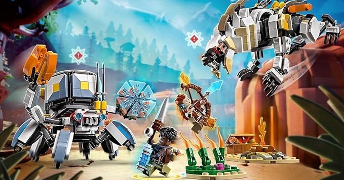 Physical Lego Horizon Adventures set sees Aloy taking on a bricky Shell-Walker and Sawtooth