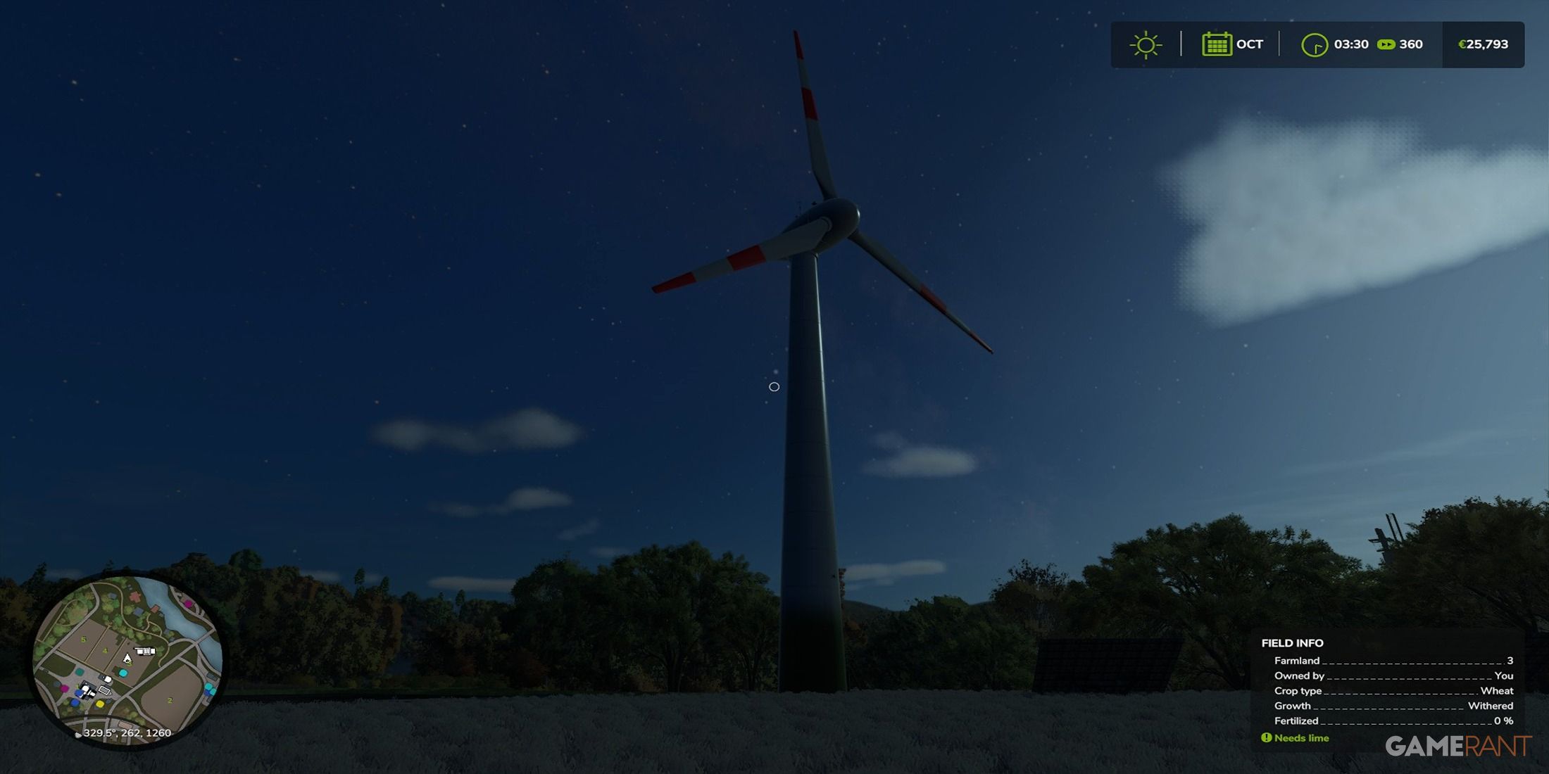 A Wind Turbine In Farming Simulator 25