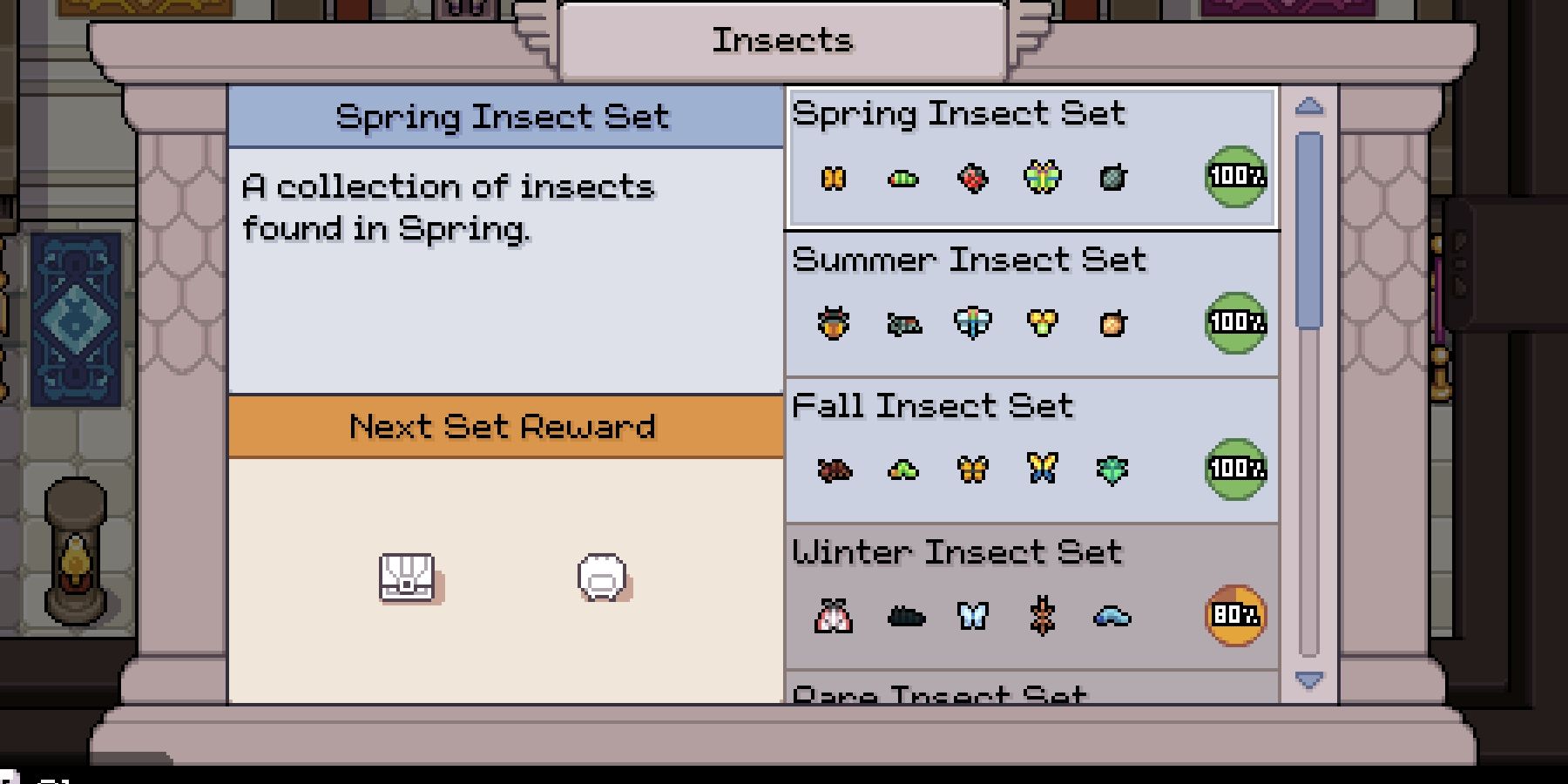 fields of mistria spring insect set