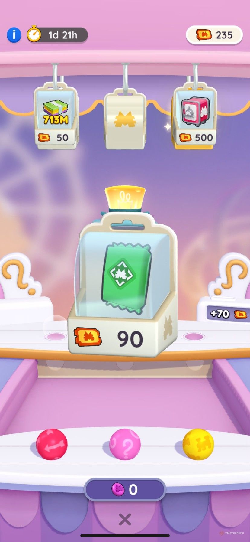 Buying a green sticker pack for 90 Juggle Jam tickets in Juggle Jam in Monopoly Go.