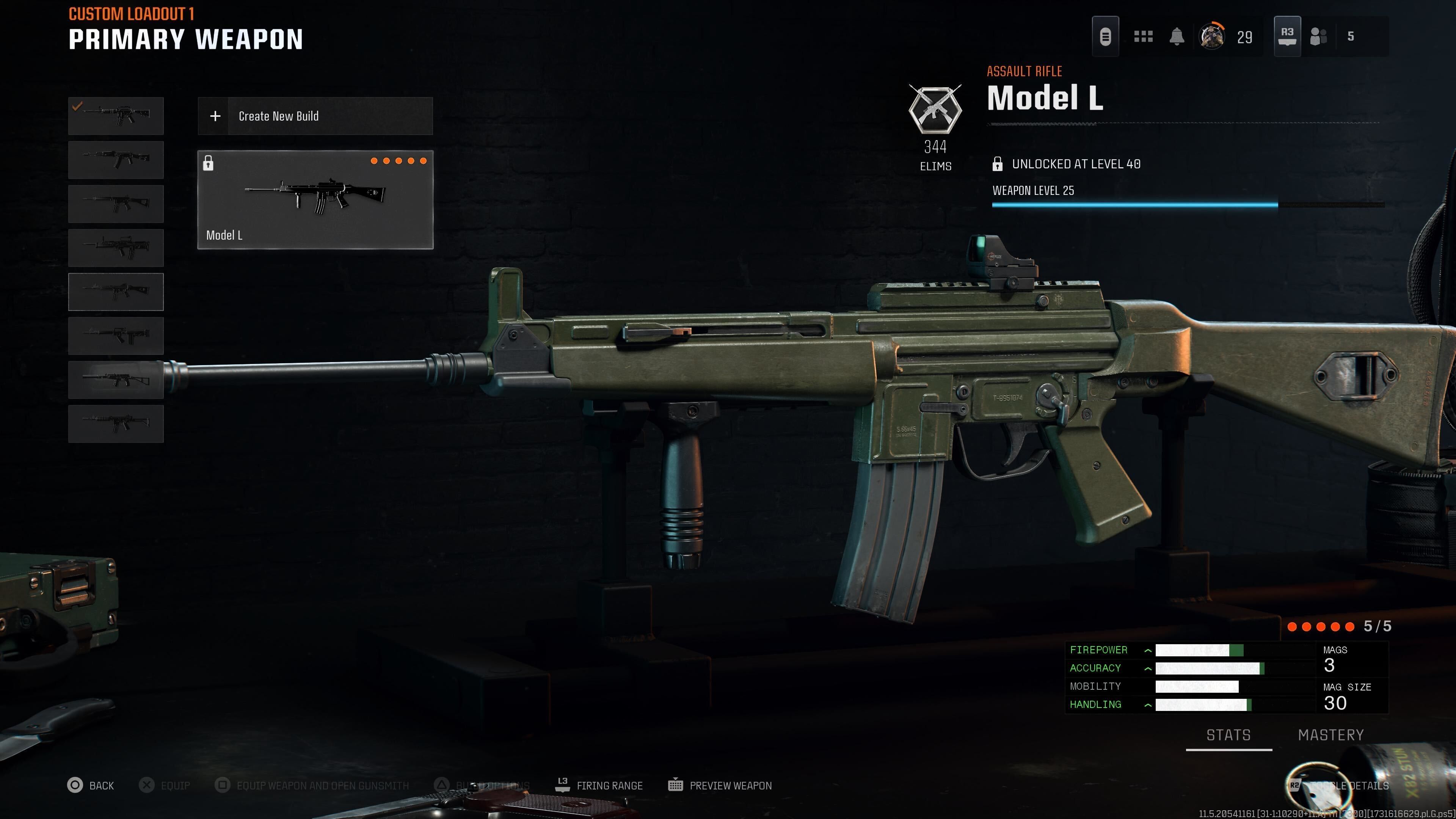 The Model L loadout in Call of Duty: Black Ops 6.