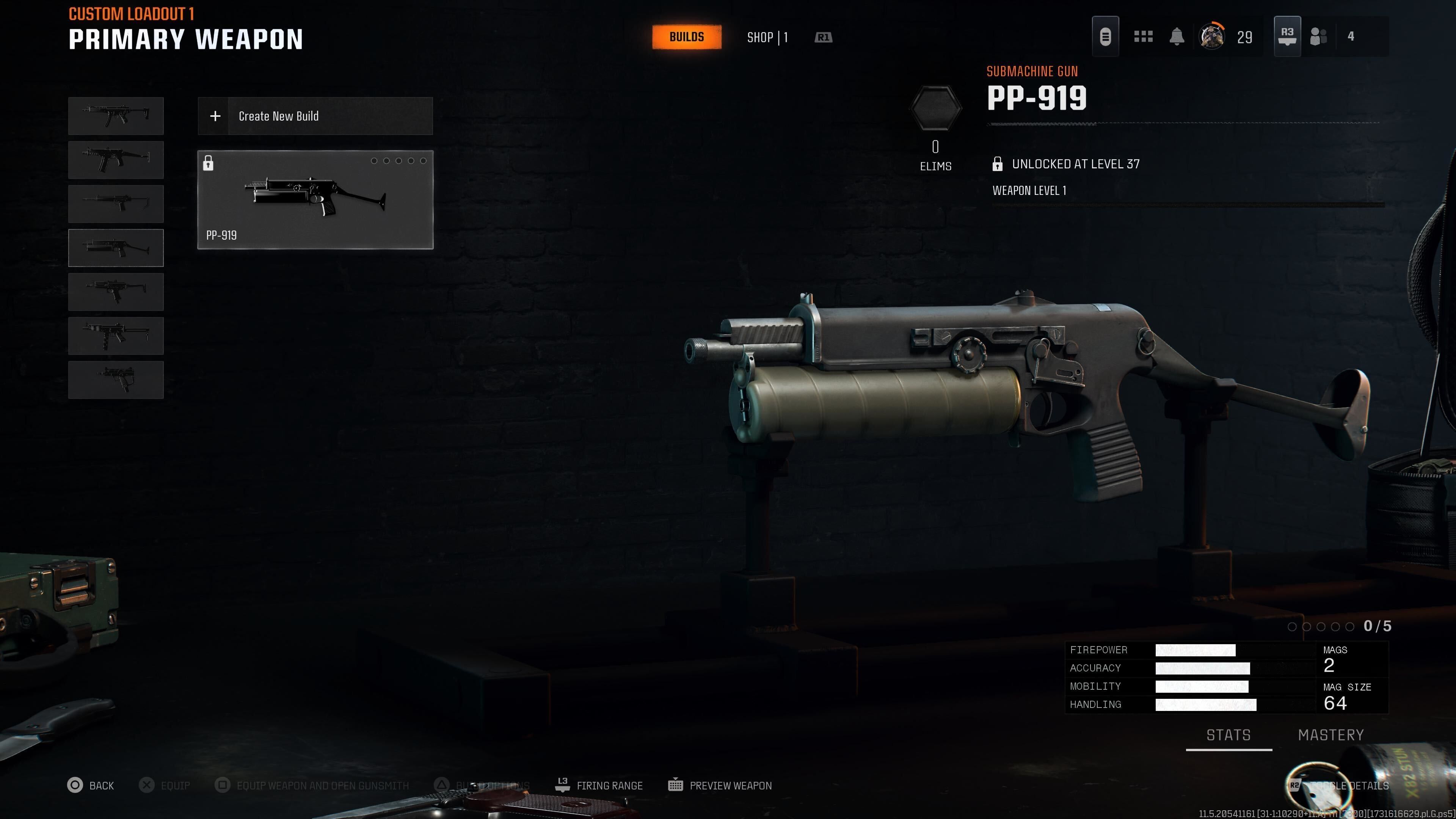 The PP-919 loadout in Call of Duty: Black Ops 6.