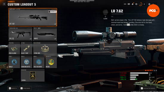 Black Ops 6 LR 7.62 class build gear perks equipment