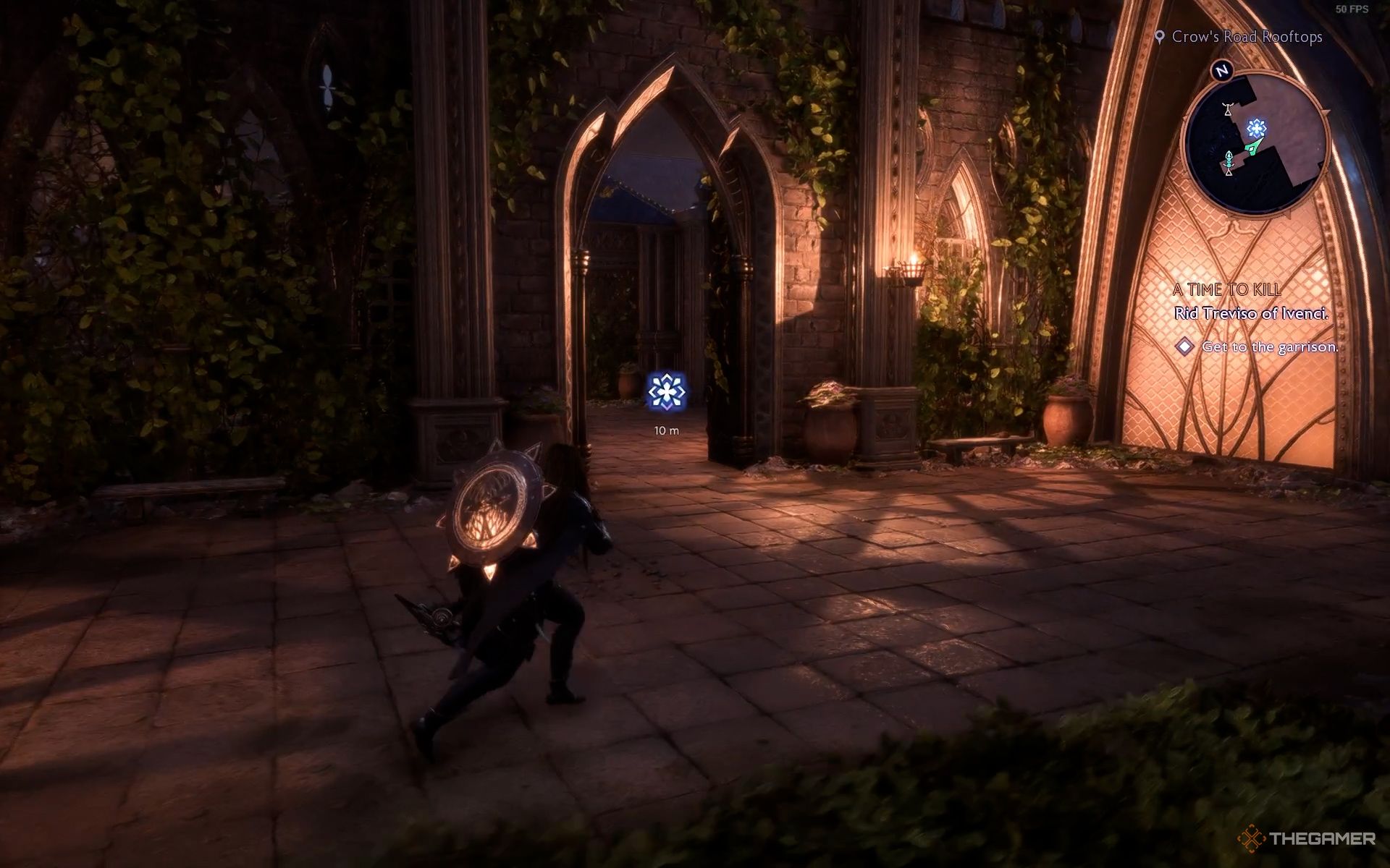 Rook is turning left to reach Antaam Garrison in Dragon Age The Veilguard.