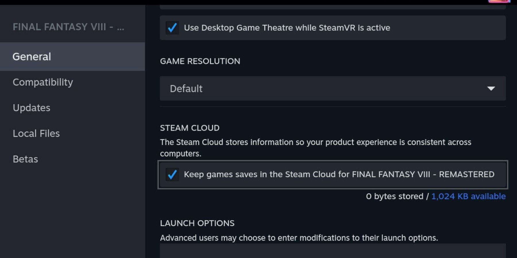 Steam Deck cloud saving for individual games