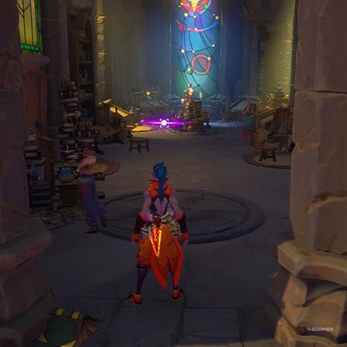 The player is standing next to the fourth Kyros Memory in Wayfinder