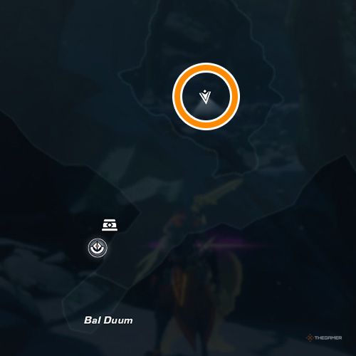 An orange circle shows the location of the seventh Wingrave Memory in Wayfinder