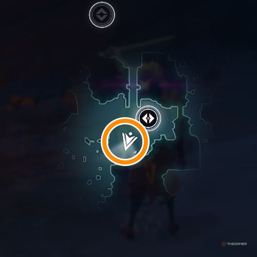 An orange circle shows the location of the tenth Wingrave Memory in Wayfinder