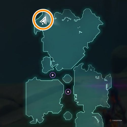 An orange circle shows the location of the tenth Lora Memory in Wayfinder