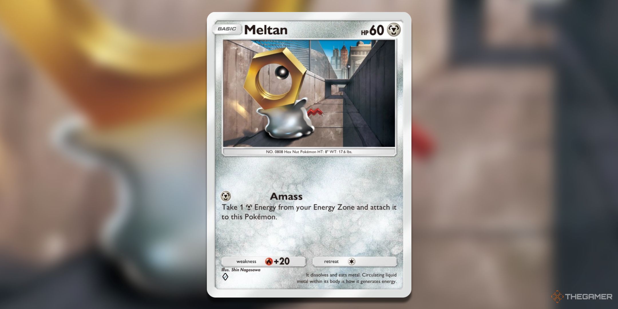 Meltan's Card Art.in Pokemon TCG Pocket.