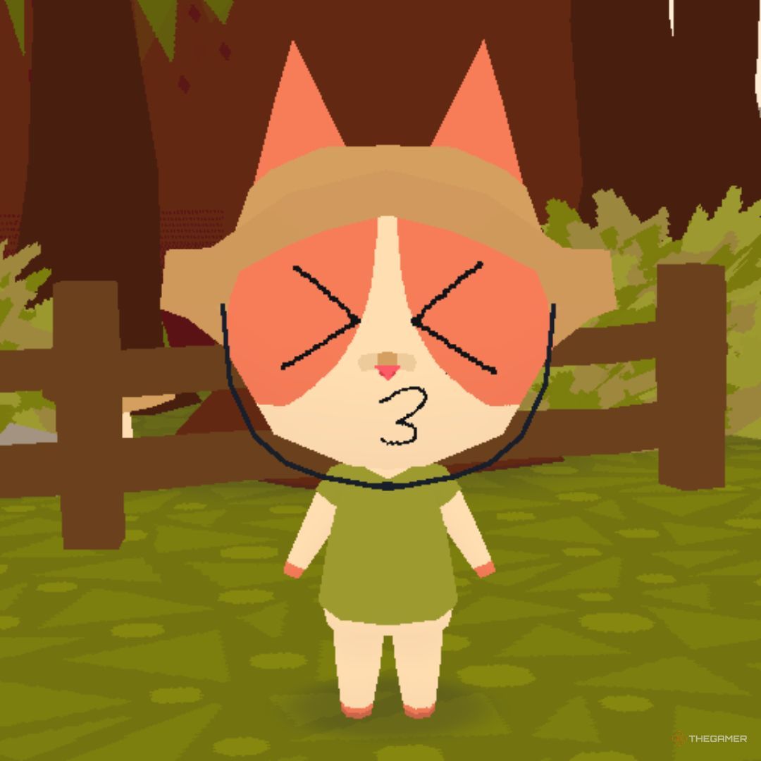 A screenshot of a character in Webfishing performing an emoticon action