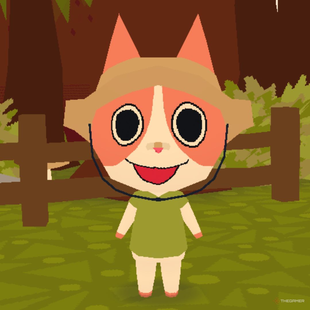 A screenshot of a character in Webfishing performing an emoticon action (2)