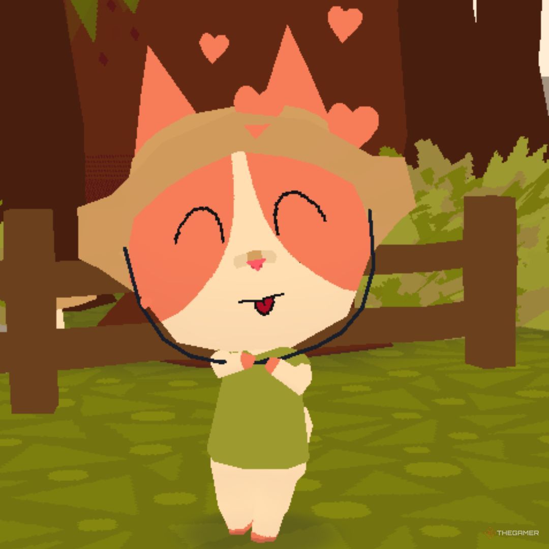 A screenshot of a character in Webfishing performing an emoticon action (5)