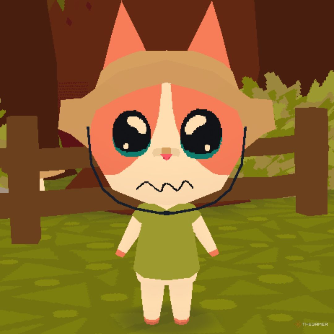 A screenshot of a character in Webfishing performing an emoticon action (7)