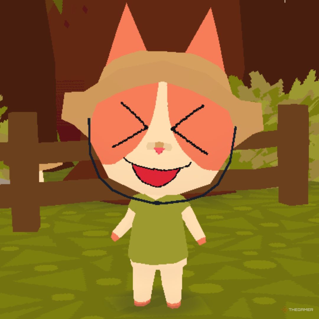 A screenshot of a character in Webfishing performing an emoticon action (9)