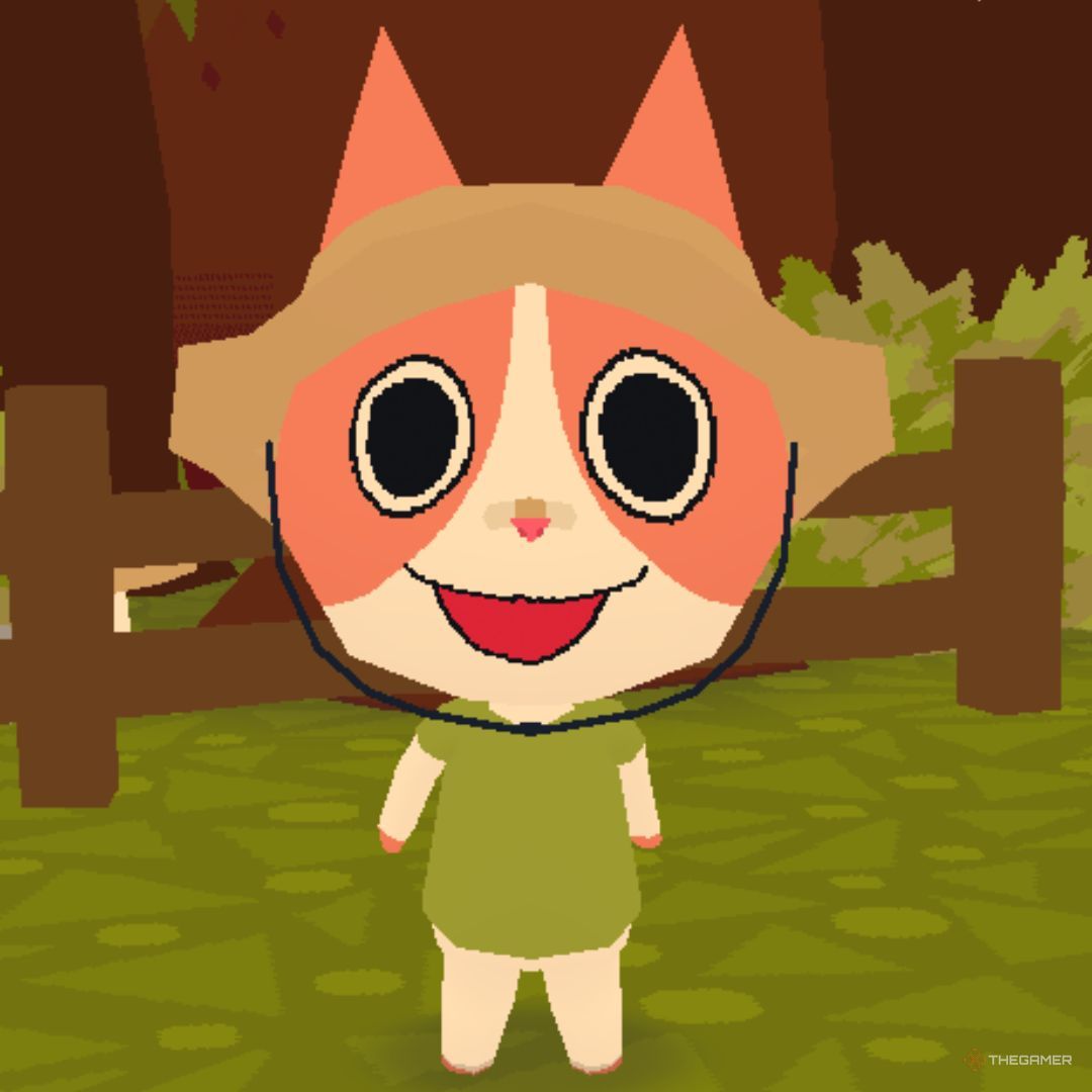 A screenshot of a character in Webfishing performing an emoticon action (10)