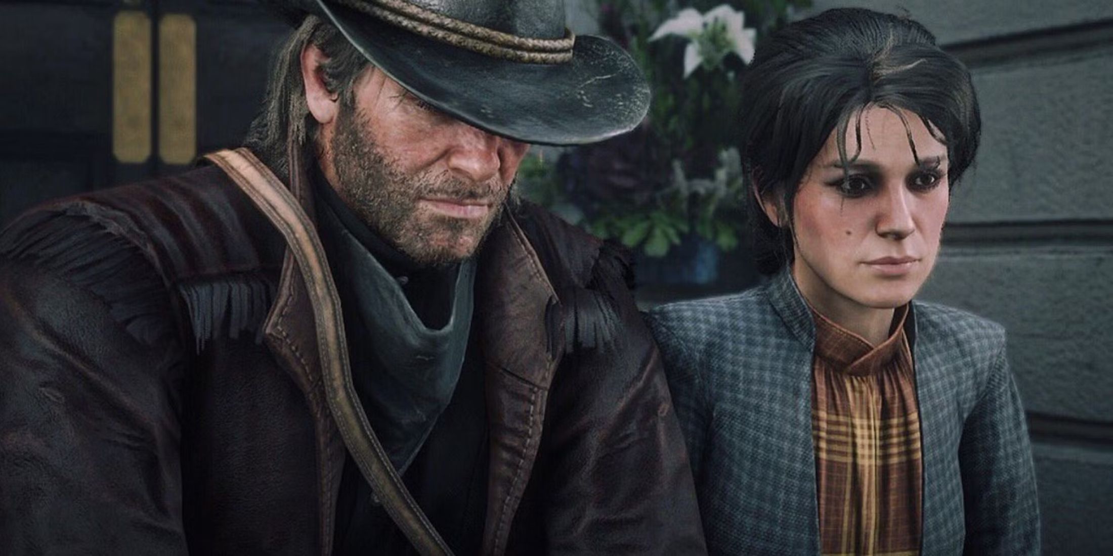 Arthur Morgan talking to Mary Linton