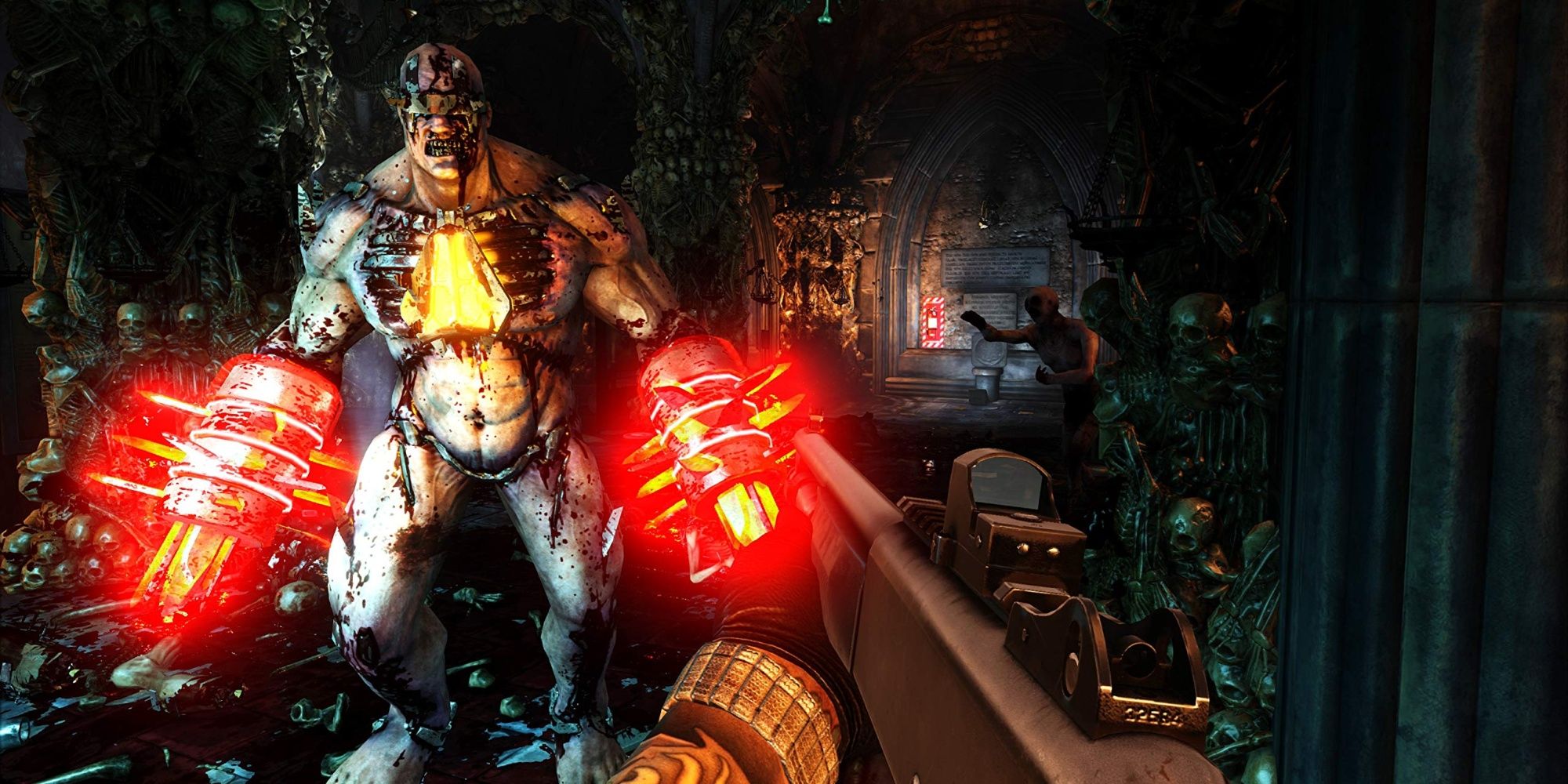 Killing Floor: Double Feature - Blasting Zeds with a barrel full of buckshot.