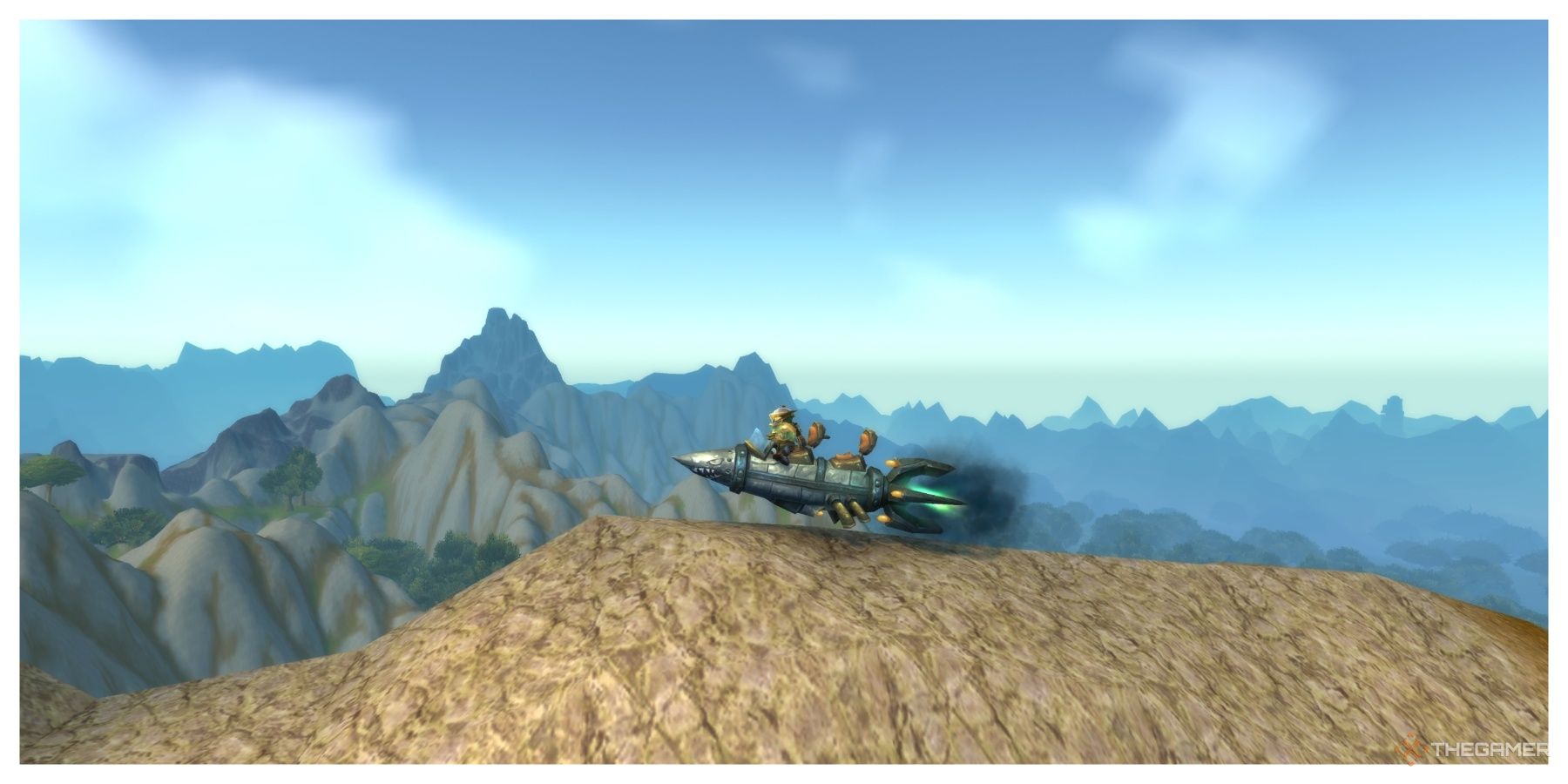 The X-53 Touring Rocket mount in World of Warcraft.