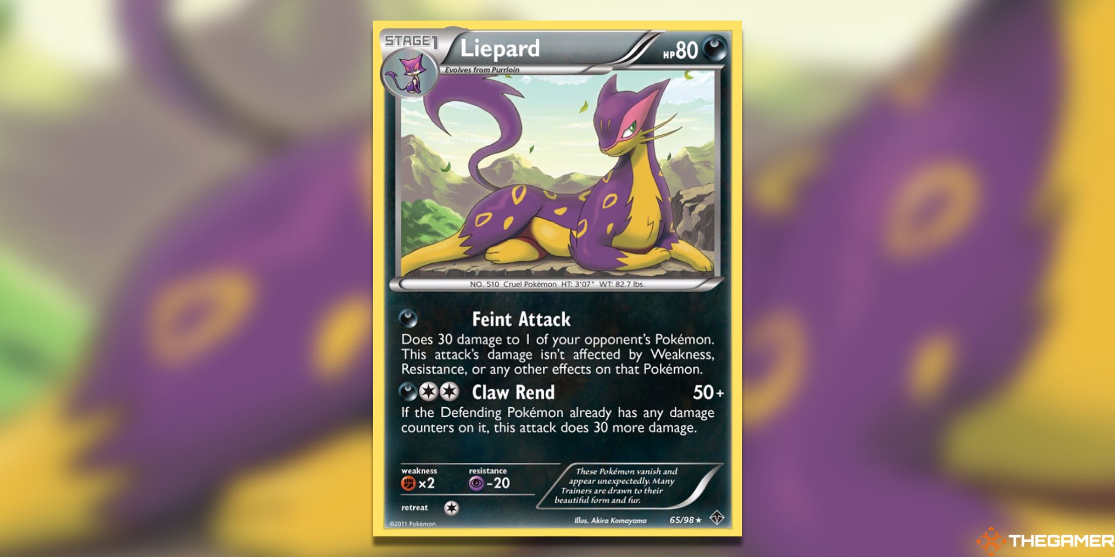 The Emerging Powers Liepard from the Pokemon TCG.