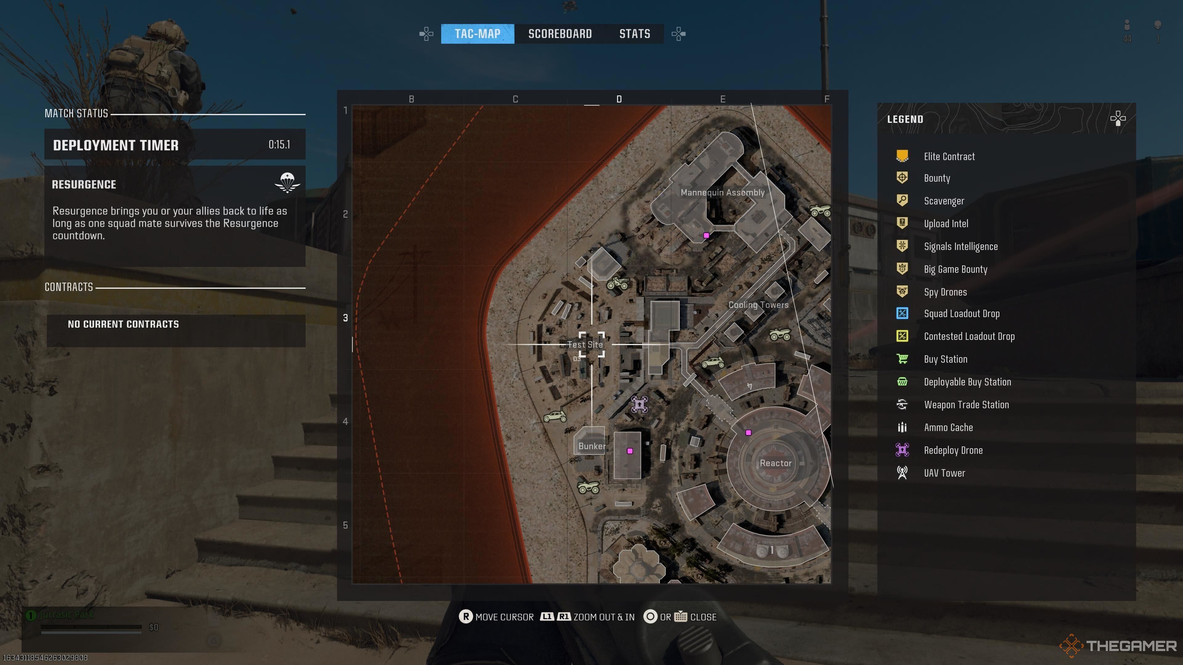 Test Site on the map in Call of Duty: Warzone.