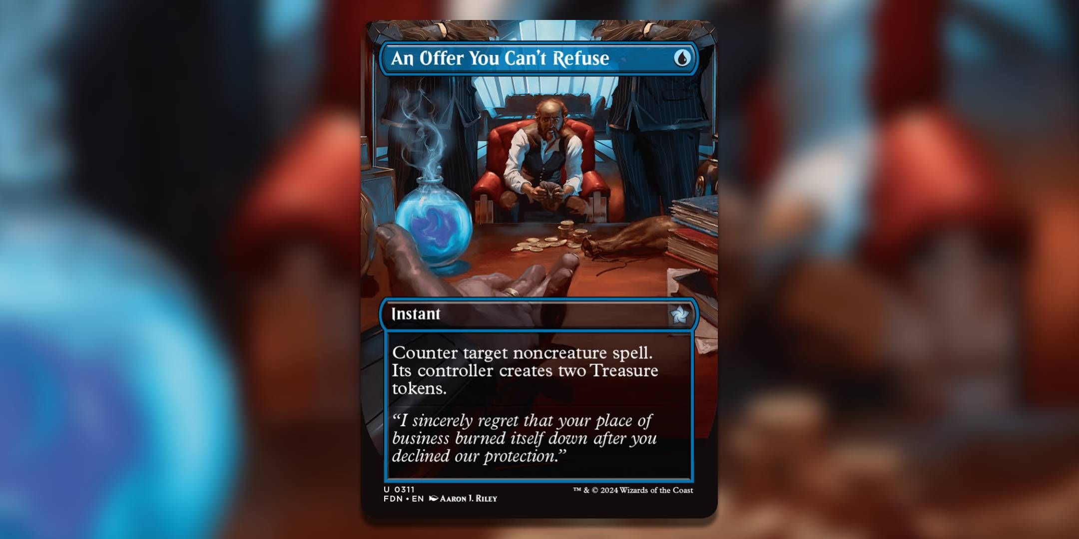 The Magic The Gathering card An Offer You Cant Refuse by Aaron J Riley.