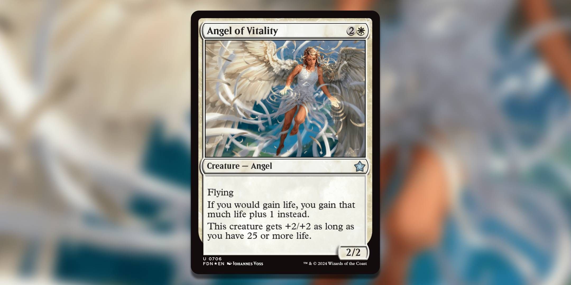 The Magic The Gathering card Angel of Vitality by Johannes Voss.