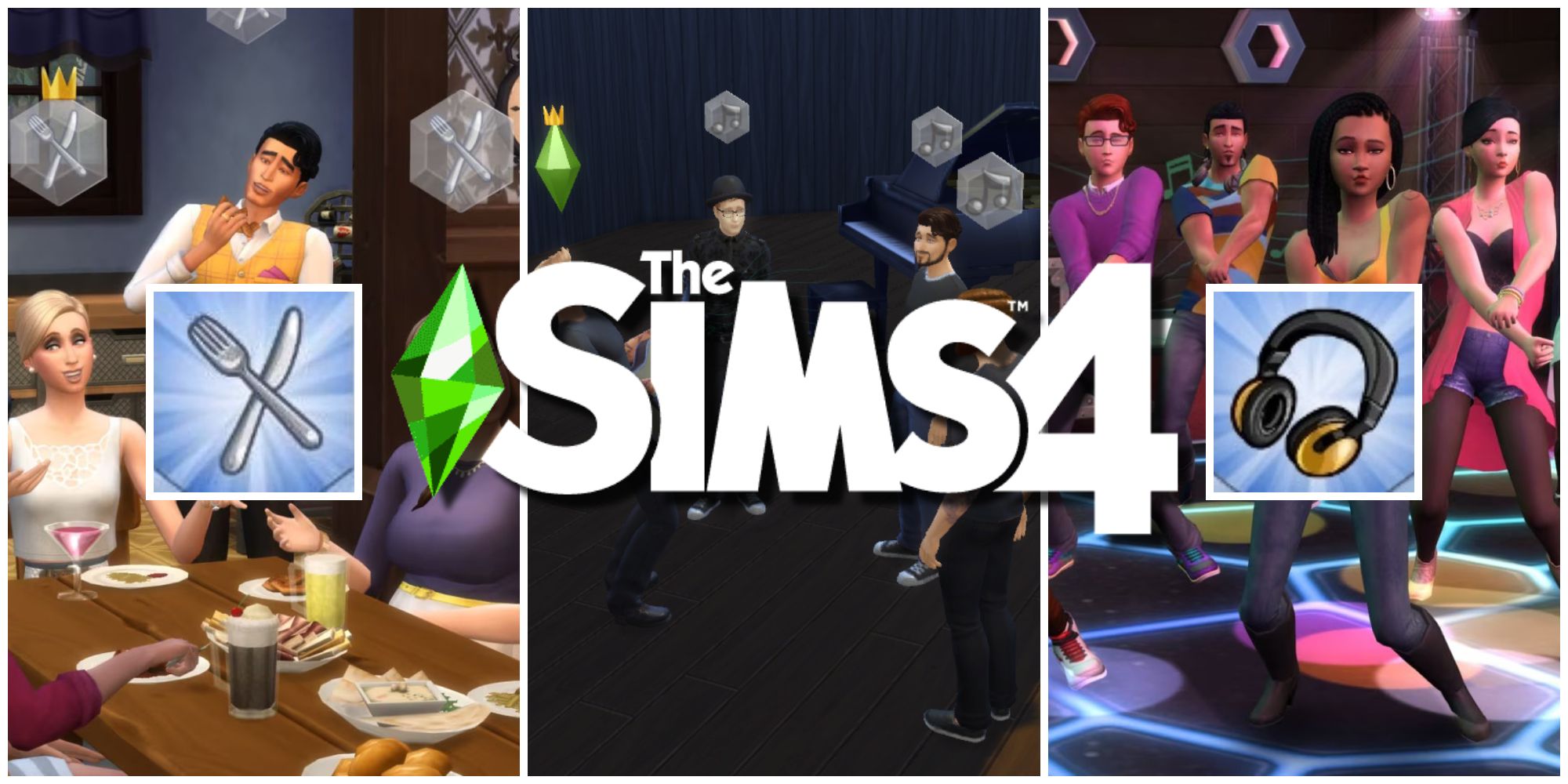 Sims getting together for club meetings, representing the best types of clubs players should add to their game