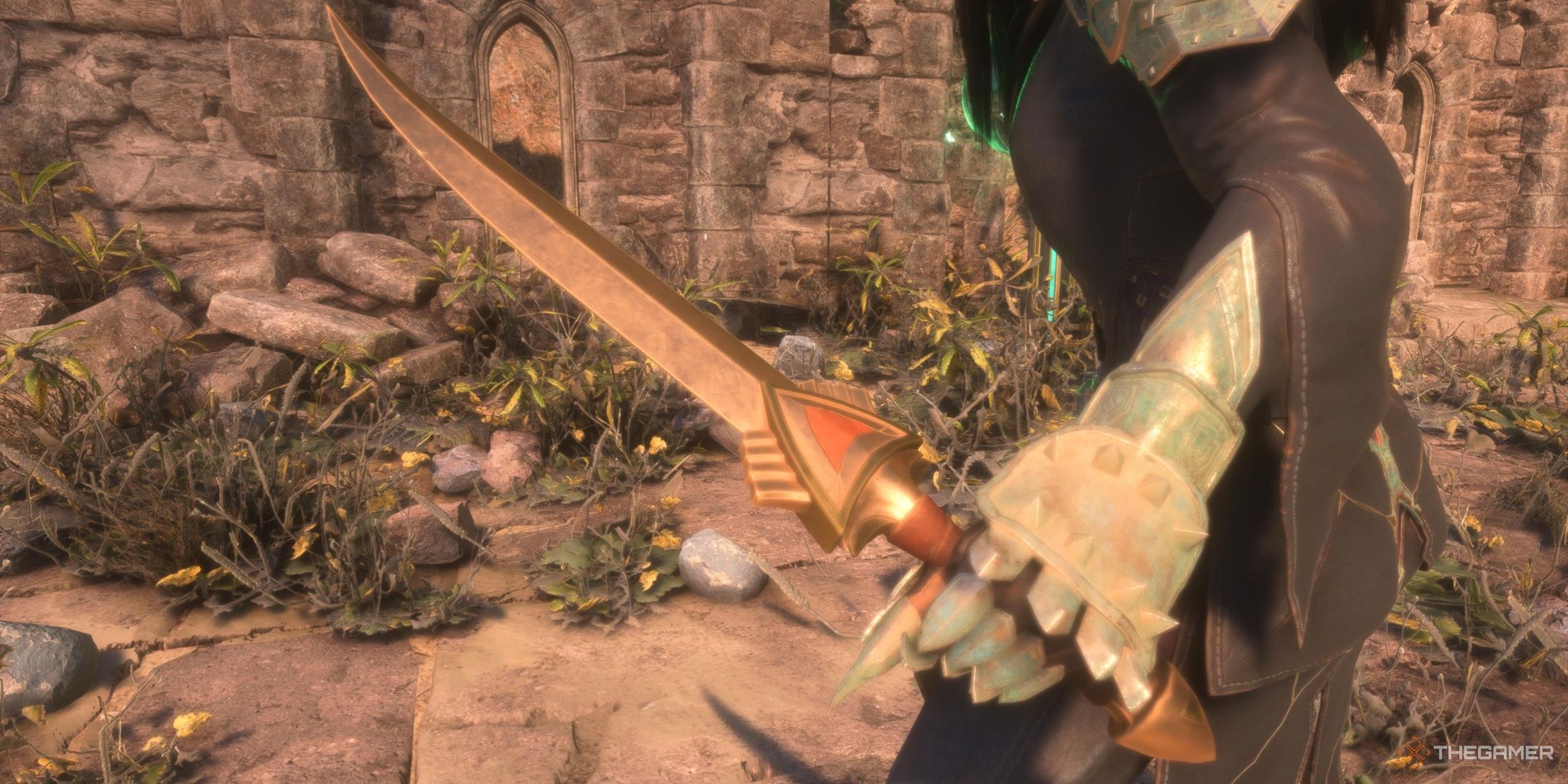 Rook wielding Enchanted Athame in Dragon Age: The Veilguard.