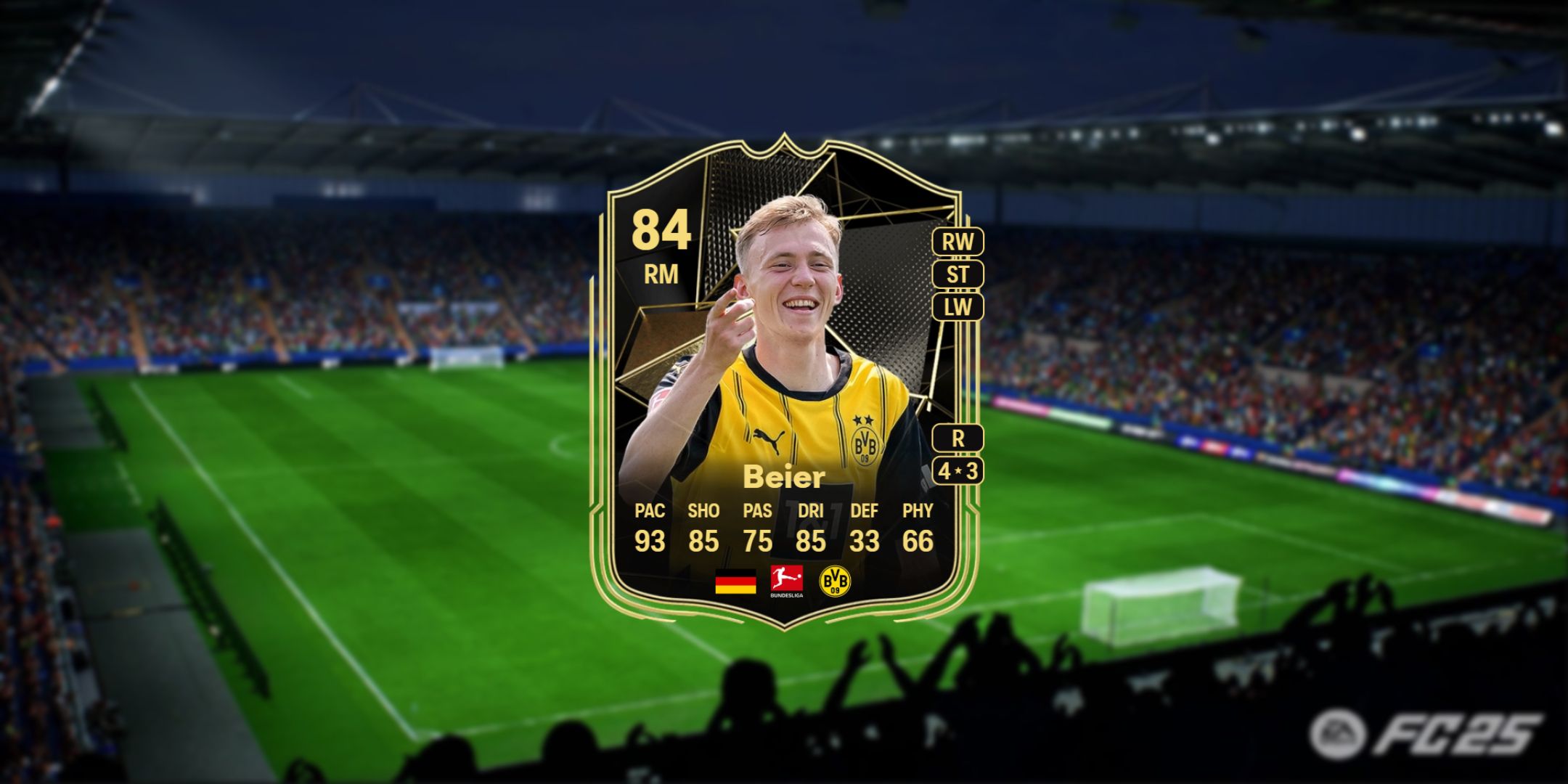 Beier's card in EA Sports FC 25.