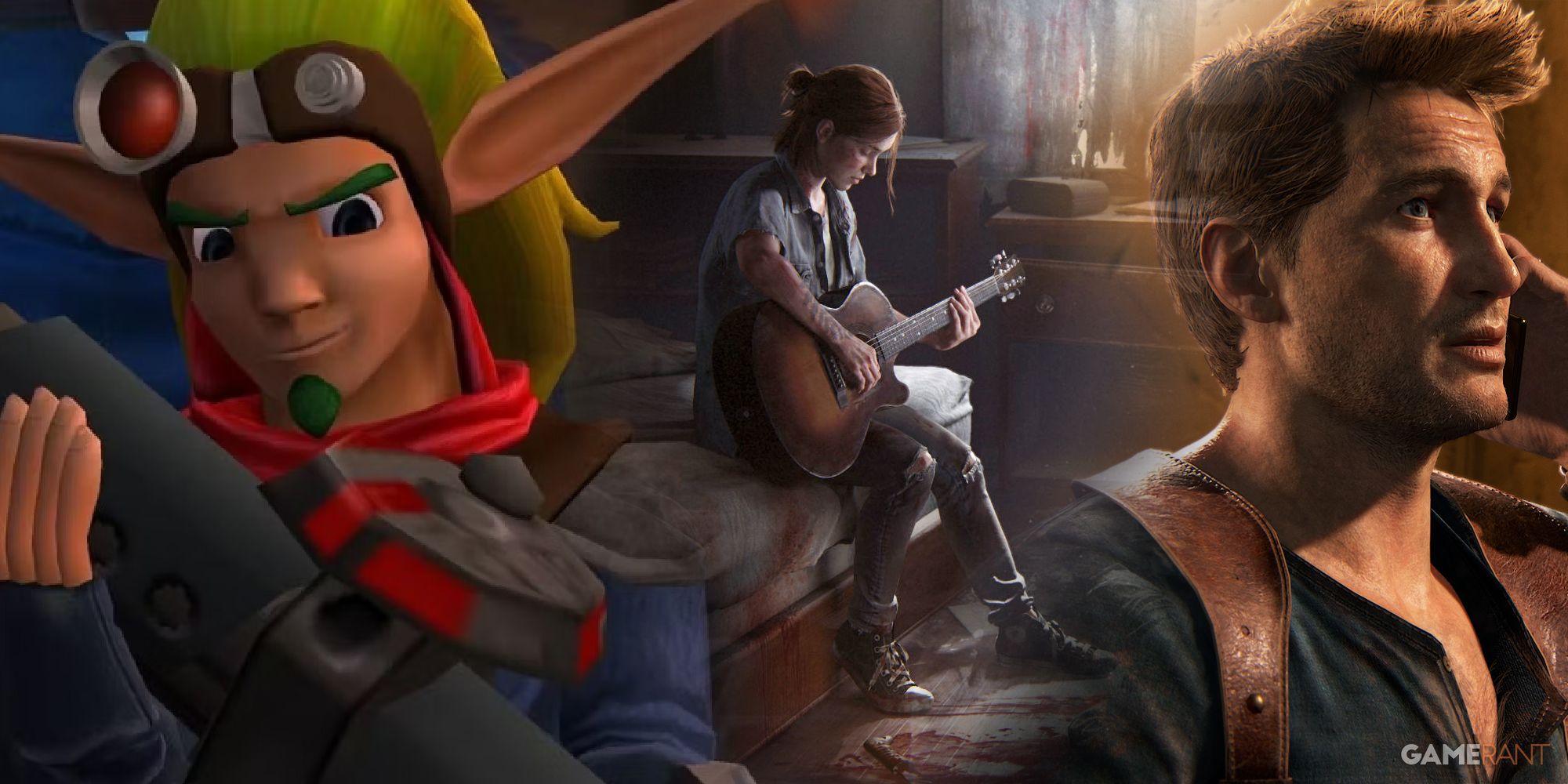 Jak and Daxter 2, The Last of Us 2, Uncharted 4: A Thief's End