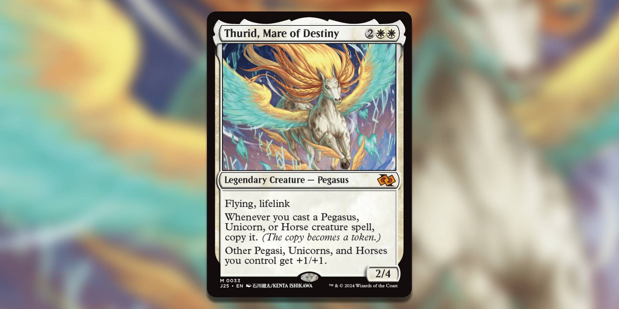 The Magic the Gathering card Thurid Mare of Destiny by Kenta Ishikawa.