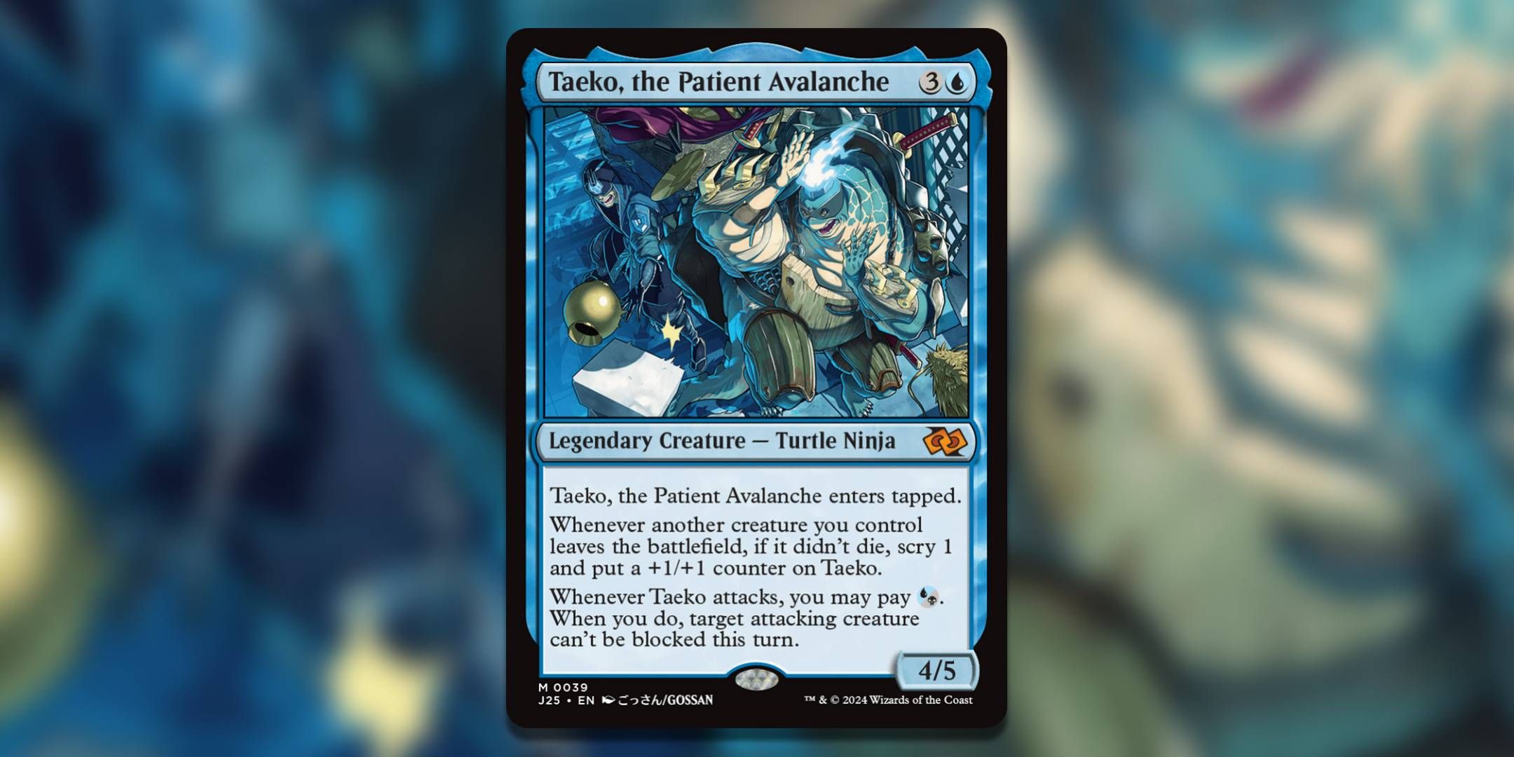 The Magic the Gathering card Taeko the patient Avalanche by Gossan.