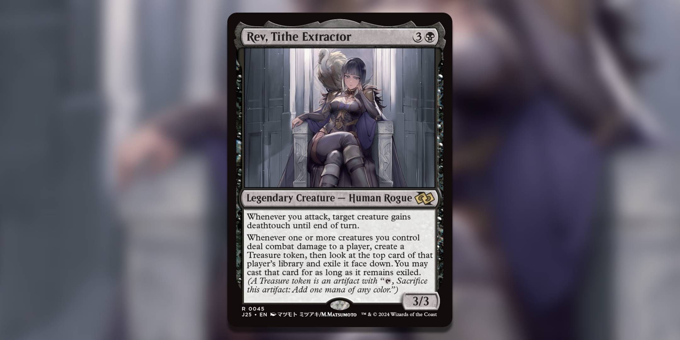 The Magic the Gathering card Rev Tithe Extractor by M Matsumoto.-1