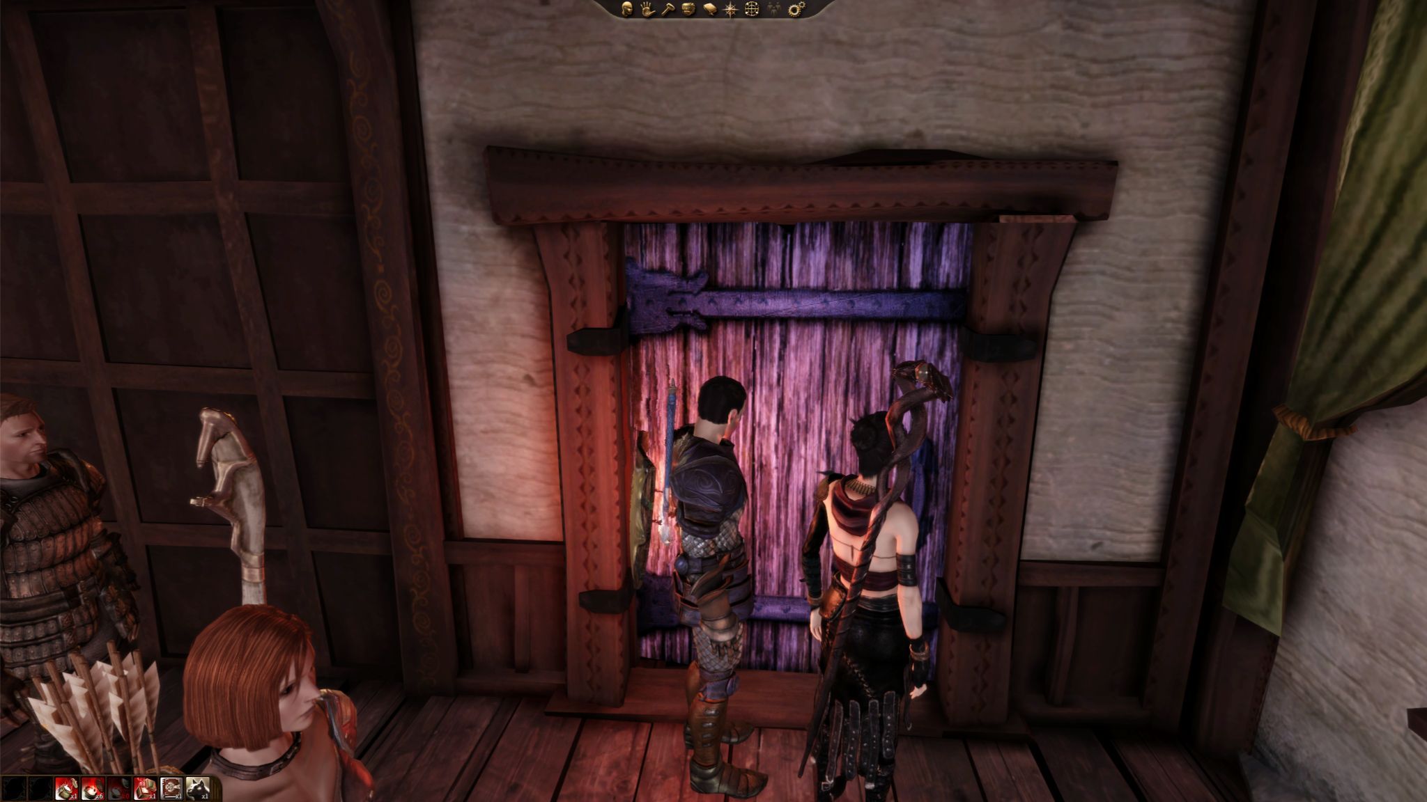 Screenshot of a Locked Door in Dragon Age Origins.