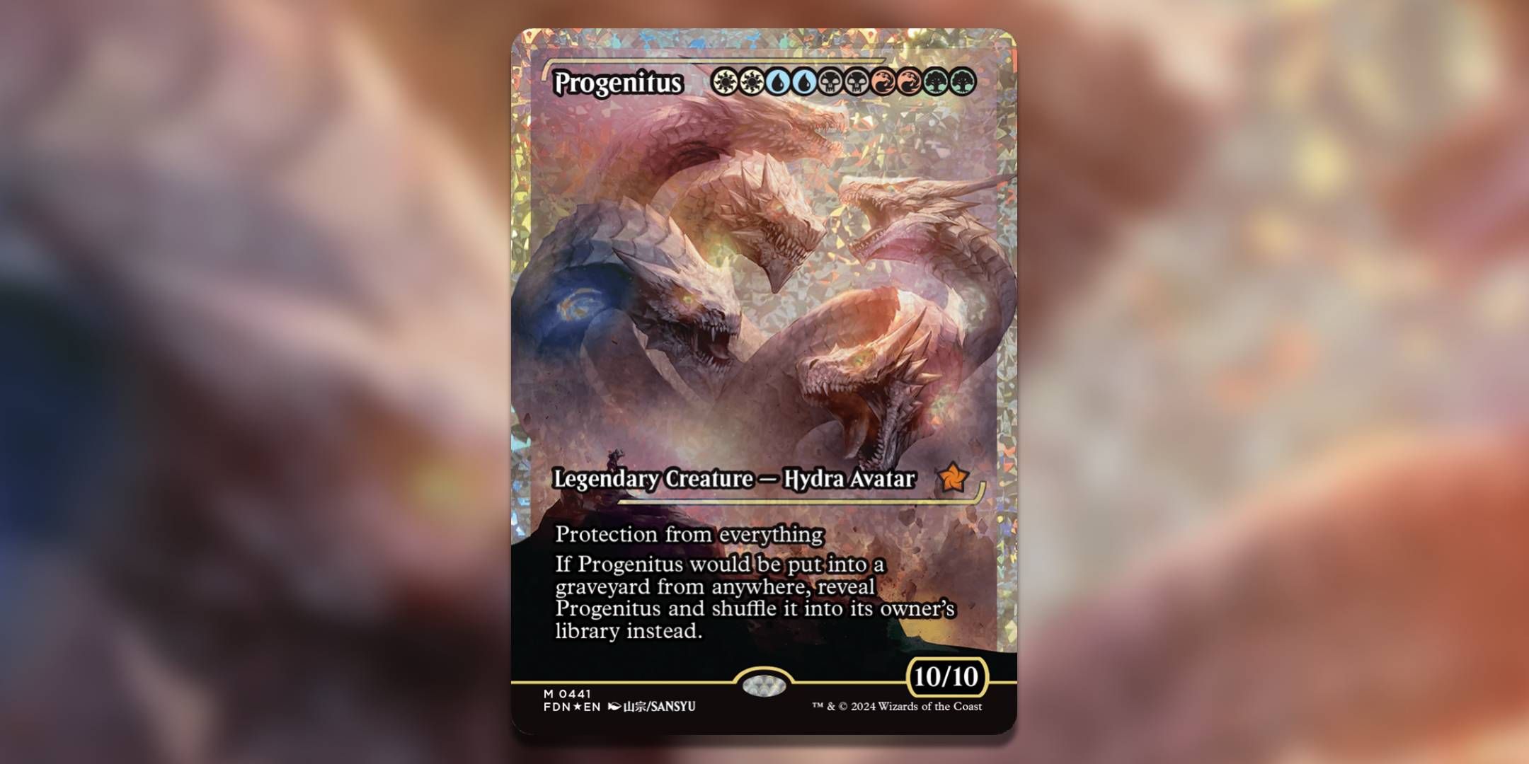 The Magic The Gathering card Progenitus by Sansyu.-1