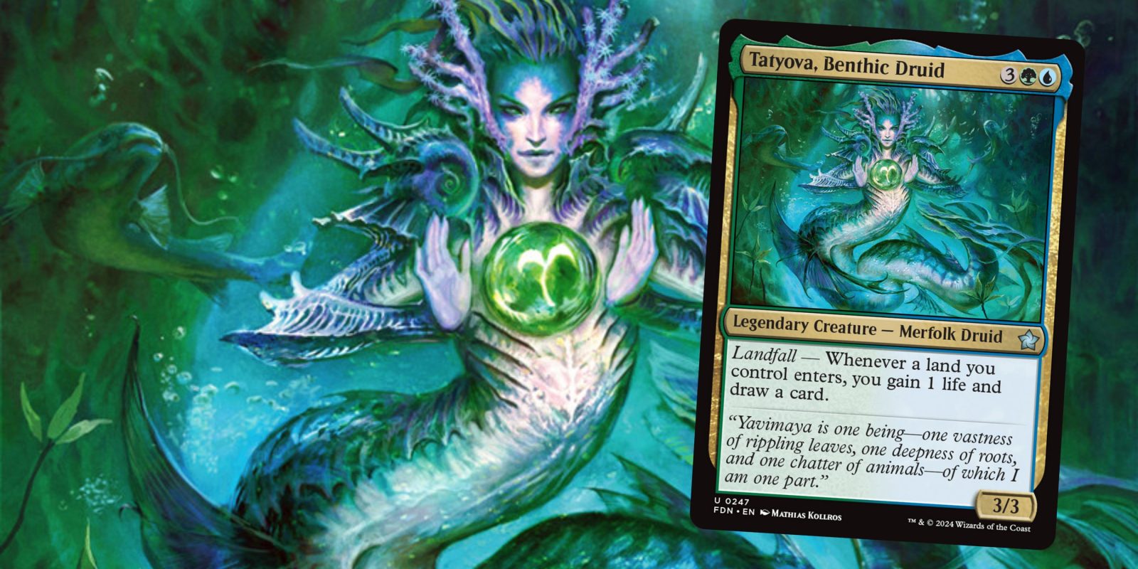 How To Build A Tatyova, Benthic Druid Commander Deck In MTG