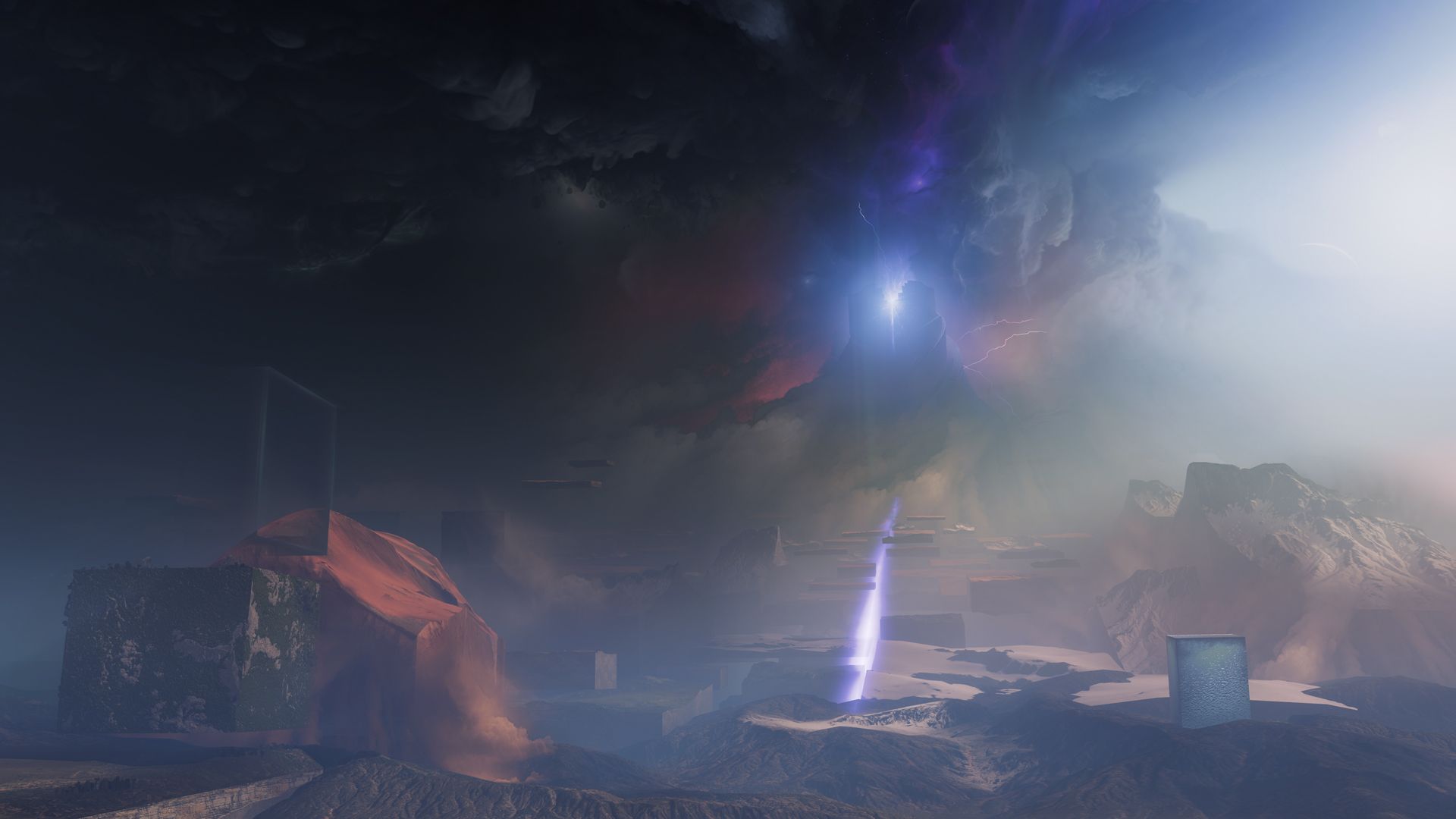 Destiny 2 Final Shape Pale Heart Landscape With Monolith In Distance