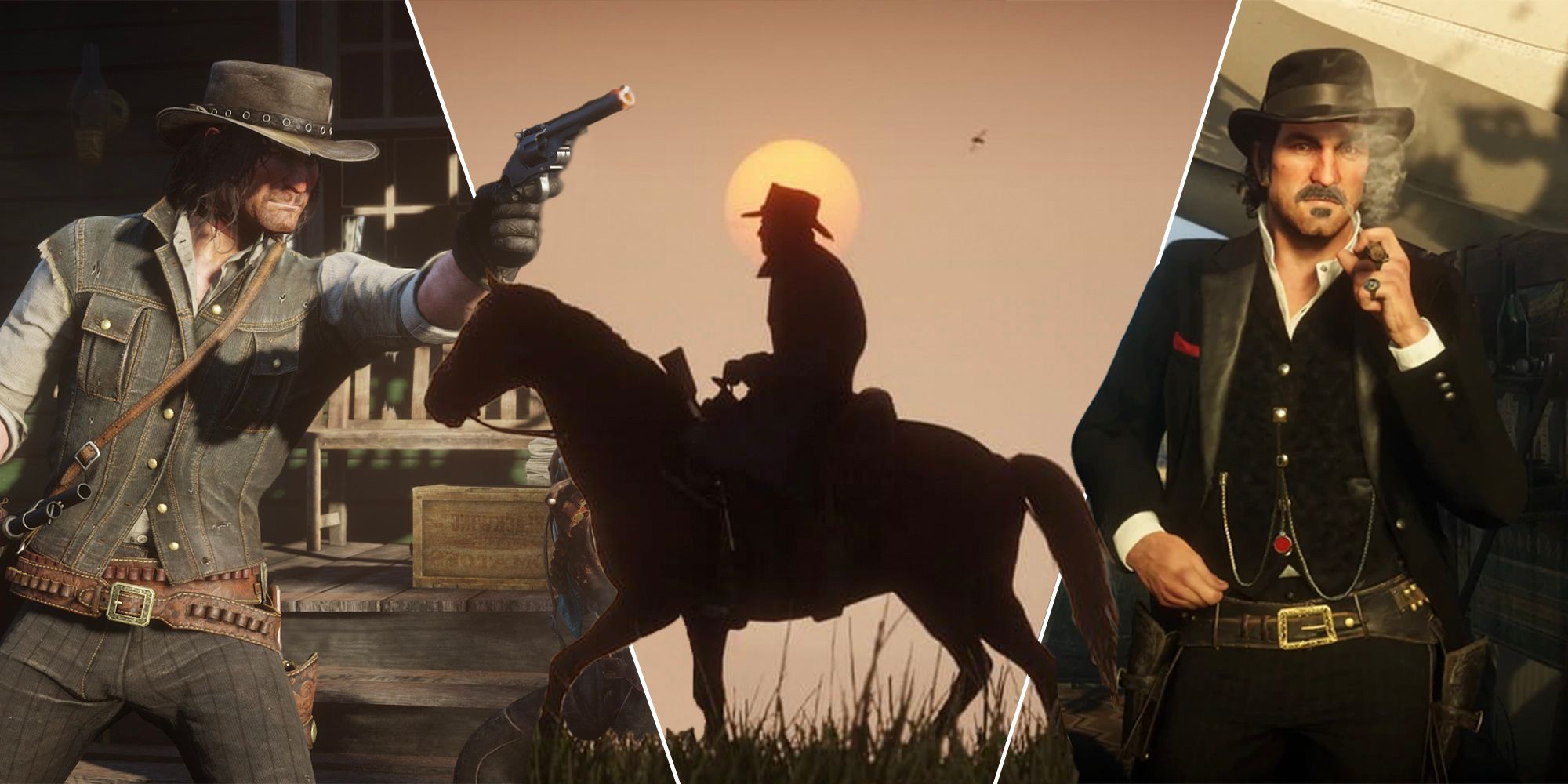 featured red dead 2 john marston, arthur morgan and dutch