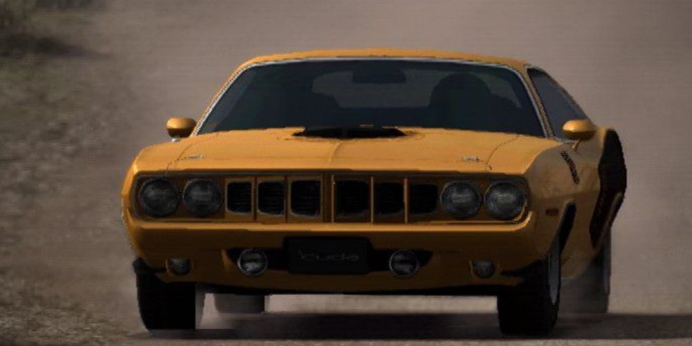 Gran Turismo 4 screenshot of a yellow car.