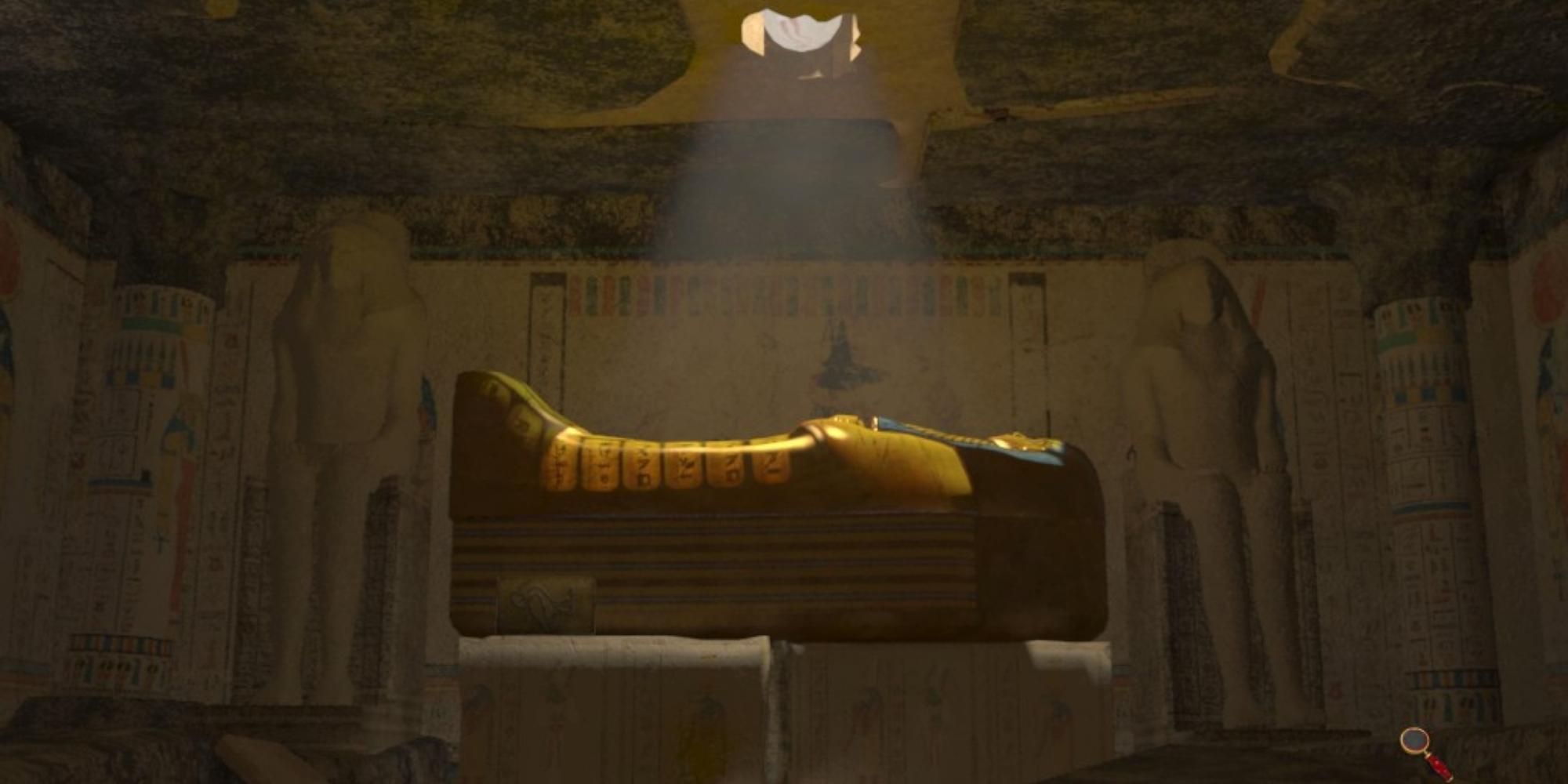 Sarcophagus in Nancy Drew Tomb of the Lost Queen