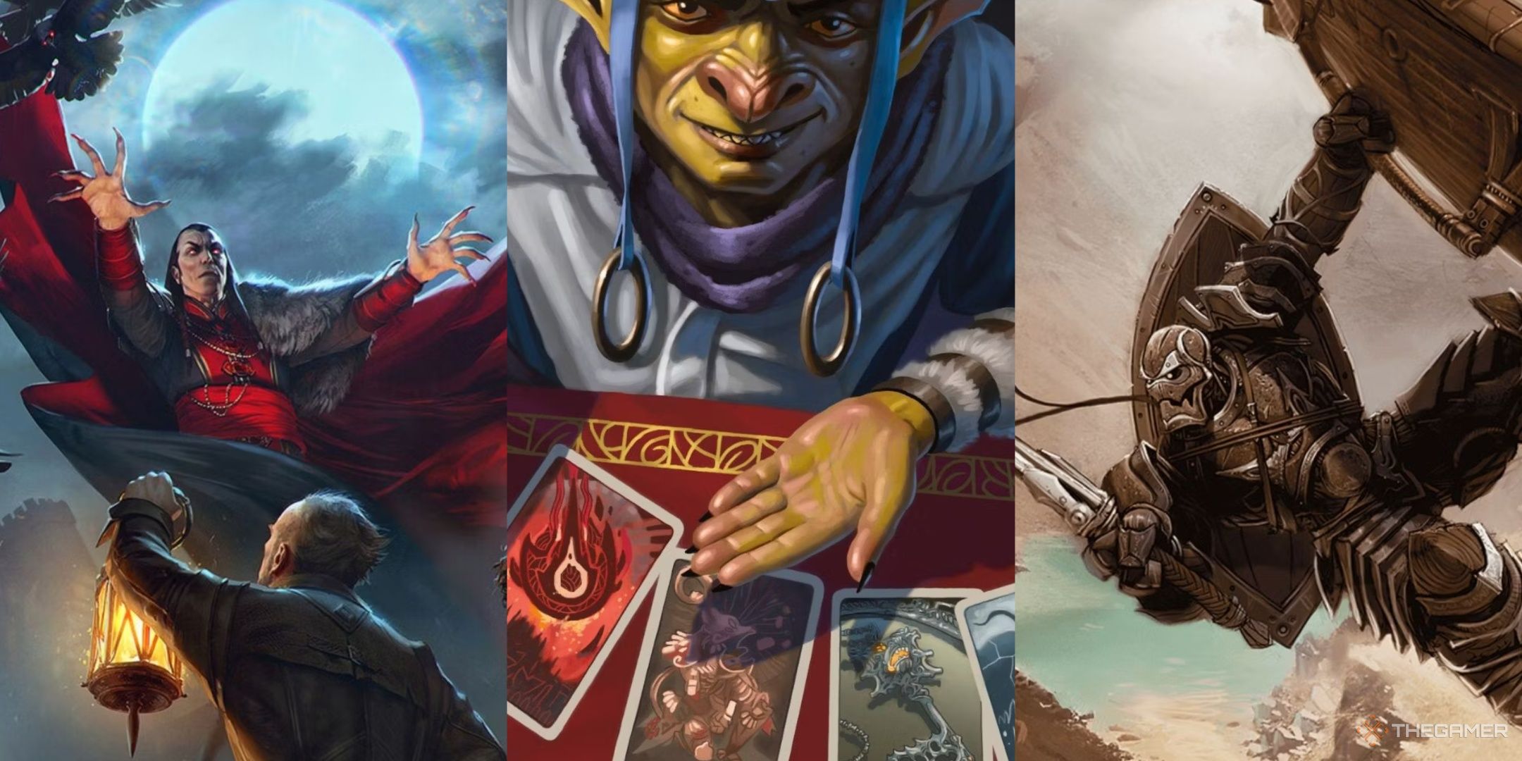 A collage showing three different hilarious items in Dungeons & Dragons.